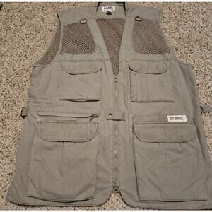 Vintage Domke Photogs Green Canvas Photography Safari Utility Vest Large EUC